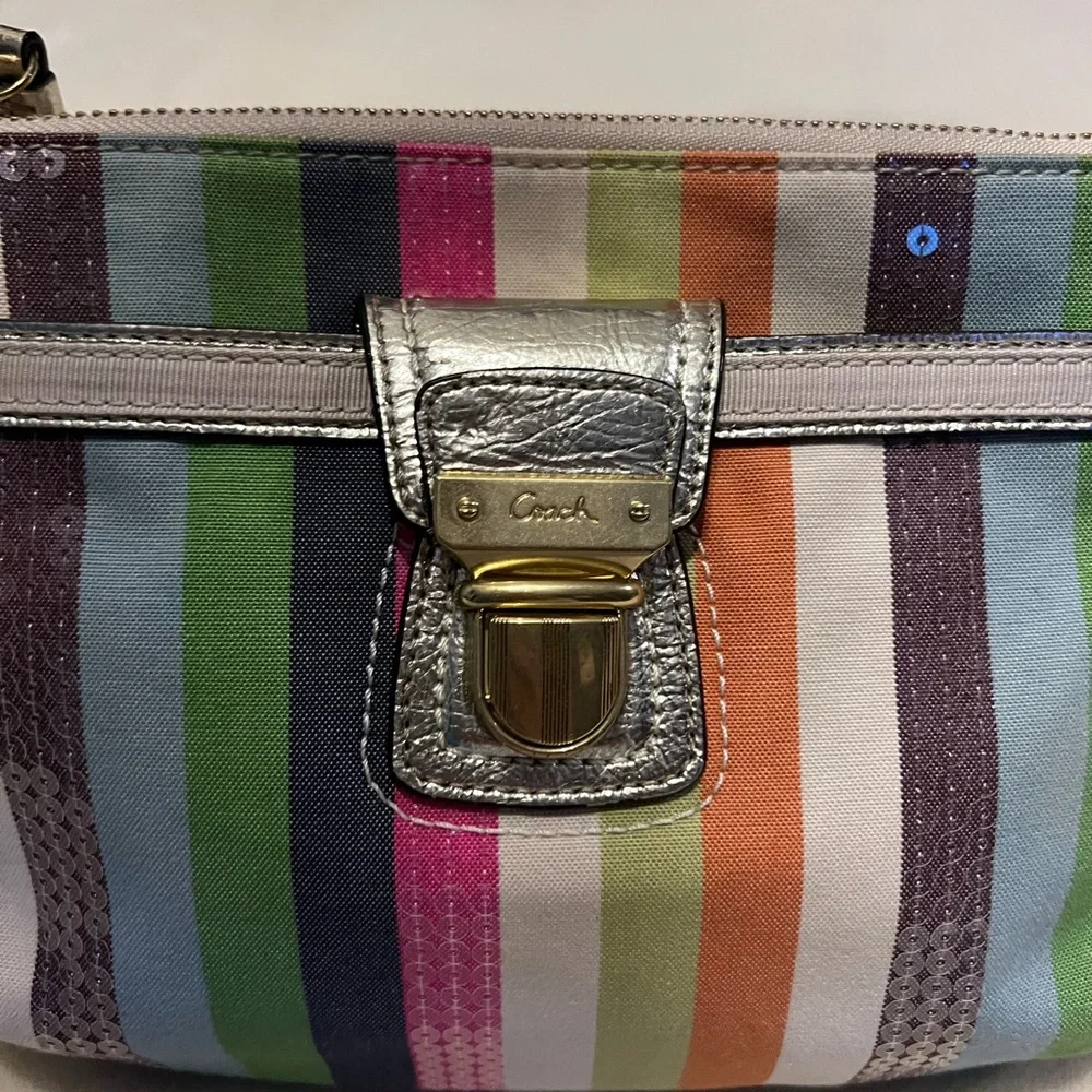 Coach 65th Anniversary Edition Legacy Striped Crossbody Bag with Wallet Set - Picture 4 of 16